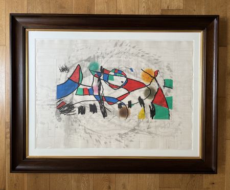 Офорт И Аквитанта Miró - Gravures pour une Exposition (Plate 1)