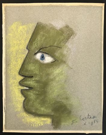 Нет Никаких Технических Cocteau - Green Profile on Grey Background