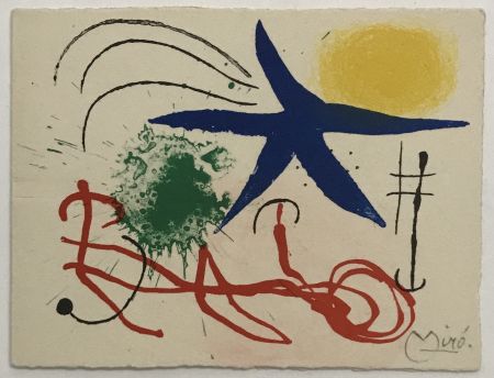 Литография Miró - Greeting Card 