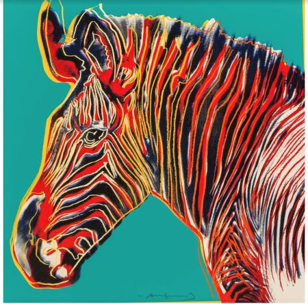 Сериграфия Warhol - Grevy's Zebra
