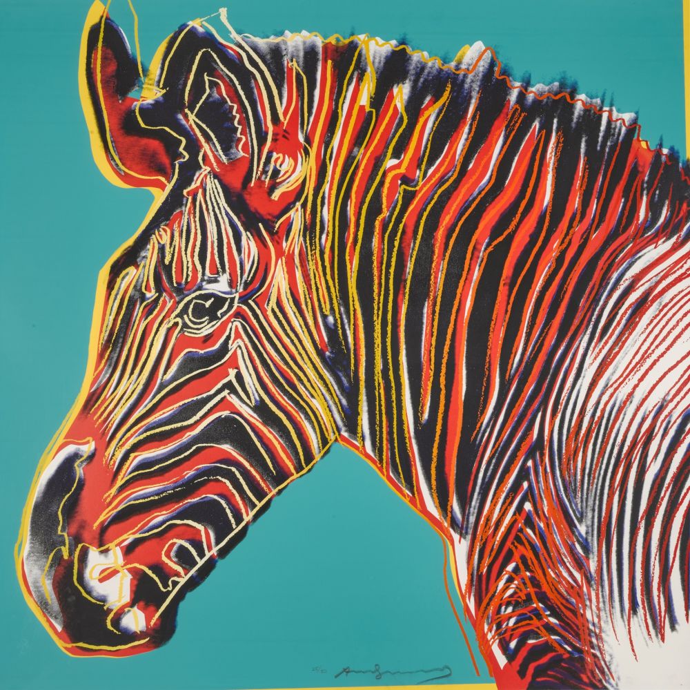 Сериграфия Warhol - Grevys Zebra (FS II.300)