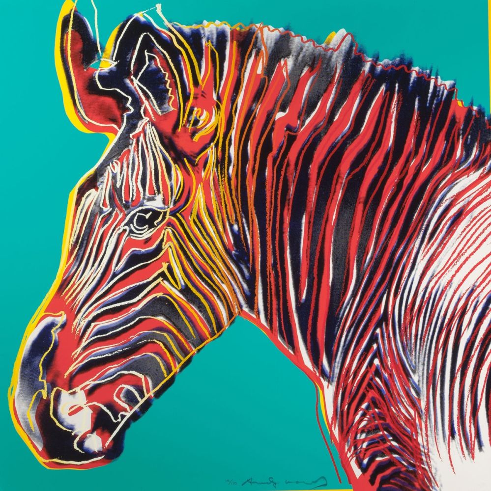 Сериграфия Warhol - Grevys Zebra (FS II.300)