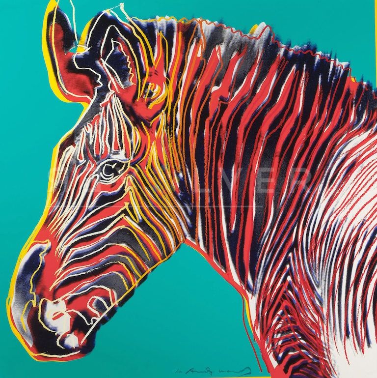 Сериграфия Warhol - Grevys Zebra (FS II.300) by Andy Warhol