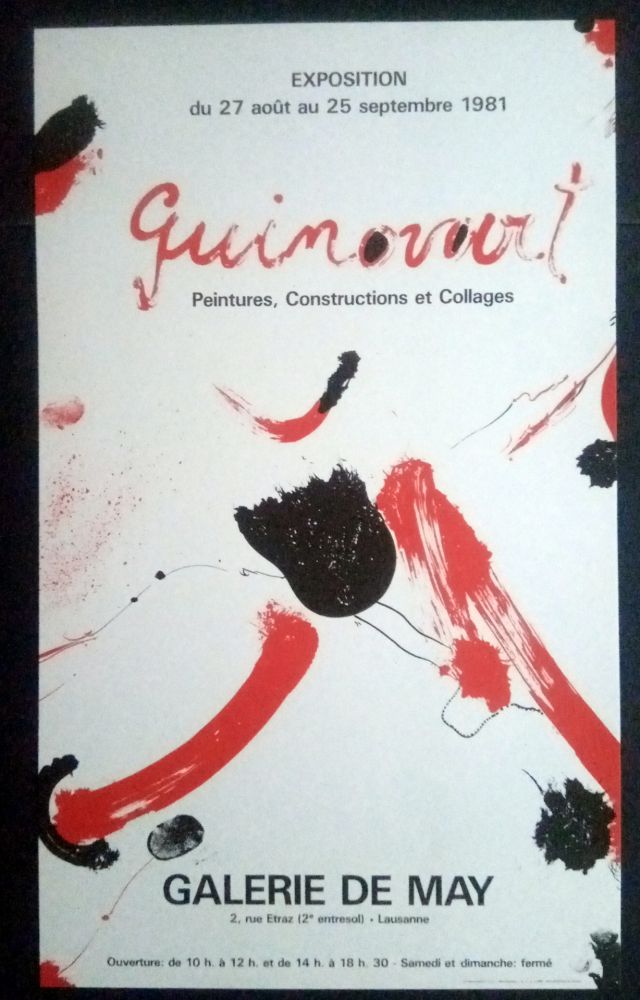 Афиша Guinovart - Guinovart - Peintures construccions et collages Galeria de May 1981