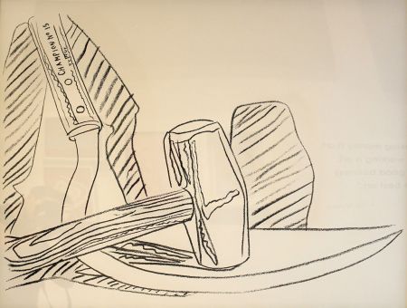 Сериграфия Warhol - Hammer and Sickle 162 (Black and White) Unique