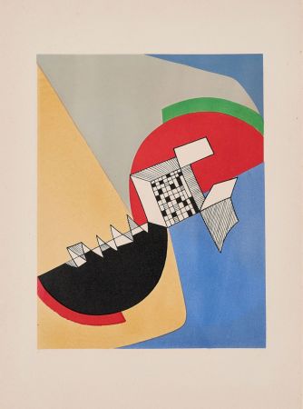 Литография Arp - Hans Arp, Sonia Delaunay, Alberto Magnelli and Sophie Taeuber-Arp : Aux Nourritures Terrestres, 1950 (Complete Portfolio)