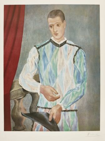 Литография Picasso - Harlequin (Barcelona Suite)
