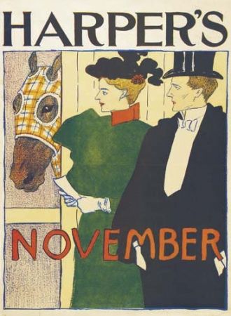 Литография Penfield - Harper's November