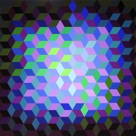 Сериграфия Vasarely - Hexagon 7