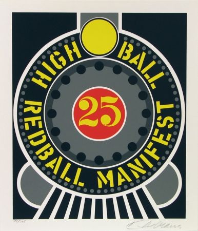 Сериграфия Indiana - High Ball Red Ball Manifest 25