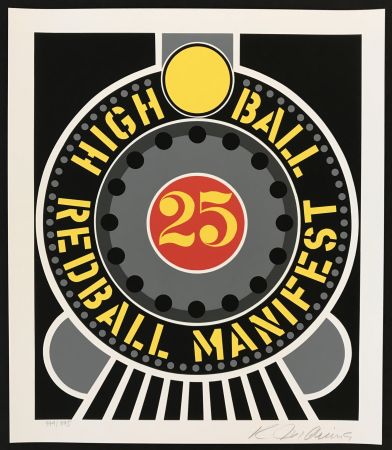 Сериграфия Indiana - Highball on Redball Manifest
