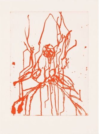 Литография Baselitz - Hirsch I (rot)