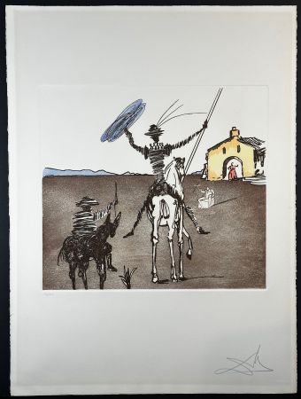 Гравюра Dali - Historia de Don Quichotte de la Mancha The Imppossible Dream