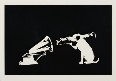 Сериграфия Banksy - HMV Dog