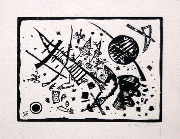 Гравюра На Дереве Kandinsky - Holzschnitt für die Ganymed-Mappe (from Der Dritten Ganymed-Mappe)