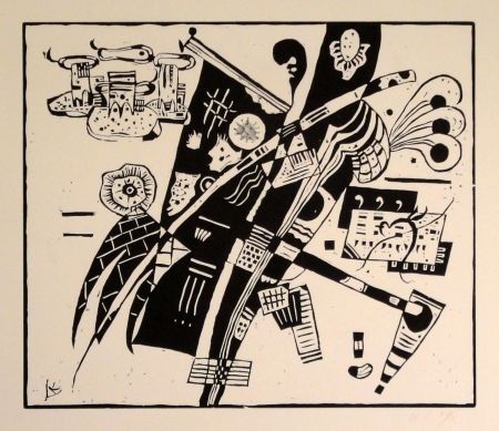 Гравюра На Дереве Kandinsky - (Holzschnitt um 1935)