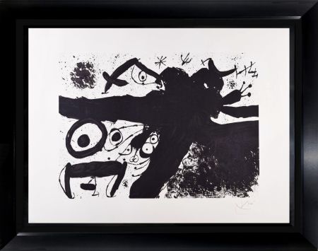 Литография Miró - Homage to Joan Prats (Special Edition Black&White)