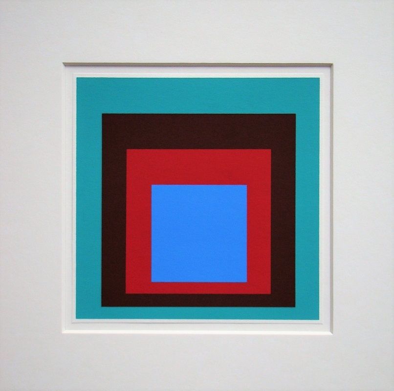 Сериграфия Albers - Homage to the Square - Protected Blue,1957