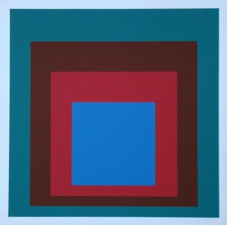 Сериграфия Albers - Homage to the Square - Protected Blue, 1957
