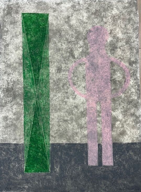 Офорт Tamayo - Hombre en rosa