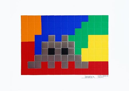 Сериграфия Invader - Home : Lego Silver