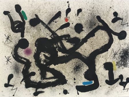 Литография Miró - Homenatge a Joan Prats 