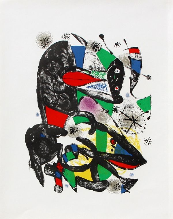 Литография Miró - Hommage à Dorothea Tanning