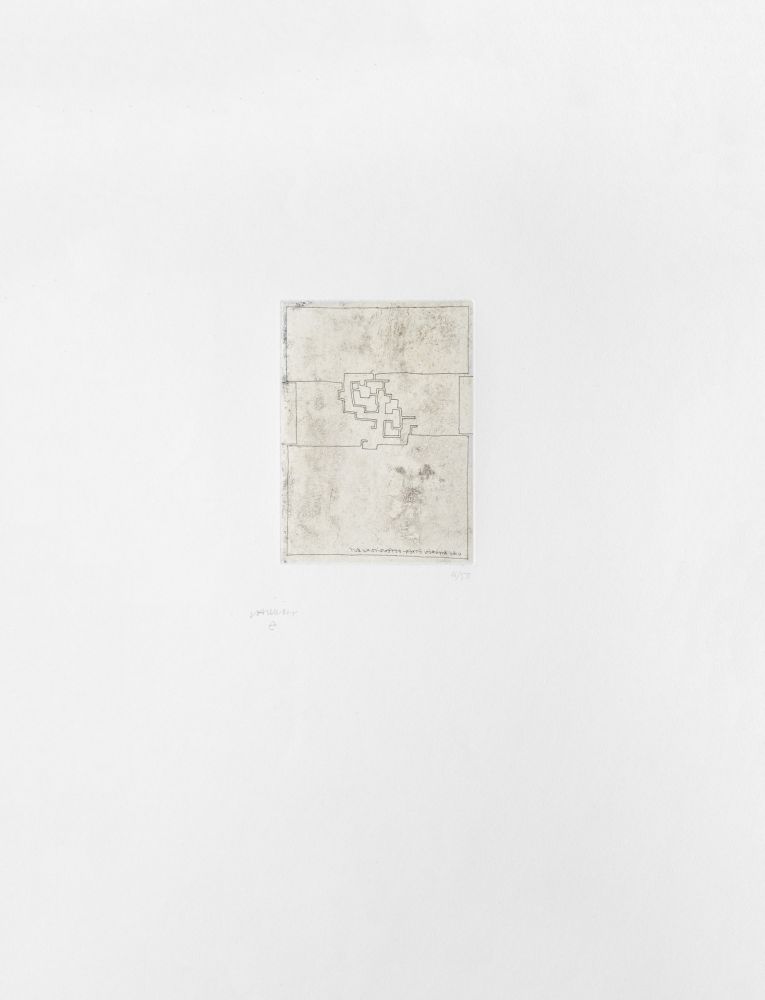 Гравюра Chillida - Hommage à Gabriel Aresti 