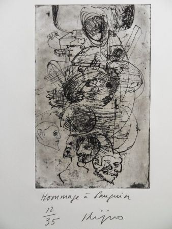 Гравюра Kijno - Hommage à Gauguin