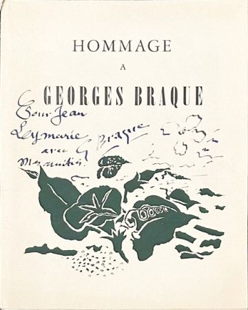 Литография Braque - Hommage à Georges Braque