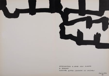 Литография Chillida - Hommage à Georges Braque, 1964