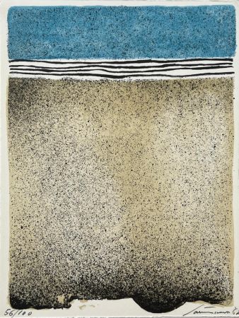 Литография Santomaso - Hommage à Hans Arp 