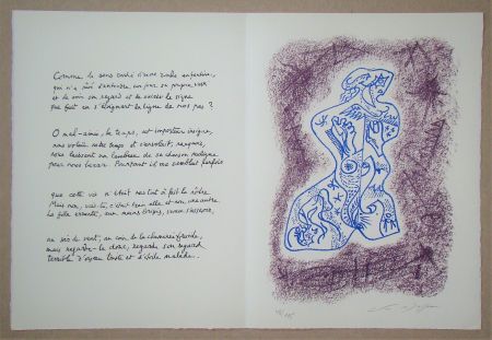 Литография Masson - Hommage à Jean Cassou, 1978