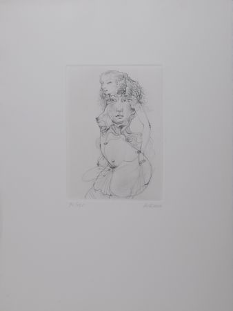 Гравюра Bellmer - Hommage à Marcel Duchamp, 1970 - Hand-signed