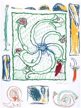 Литография Alechinsky - Hommage à Picasso