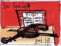Литография Buffet - Hommage à Raoul Dufy