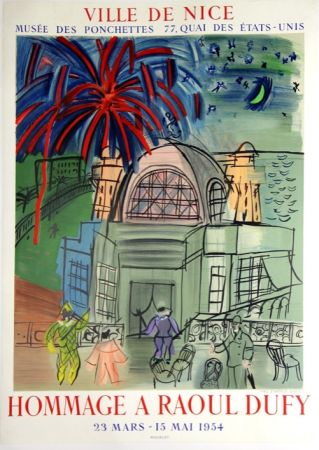 Литография Dufy - Hommage à Raoul Dufy  Ville de Nice