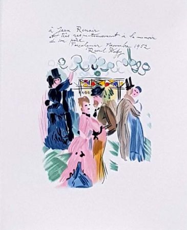Литография Dufy - Hommage à Renoir