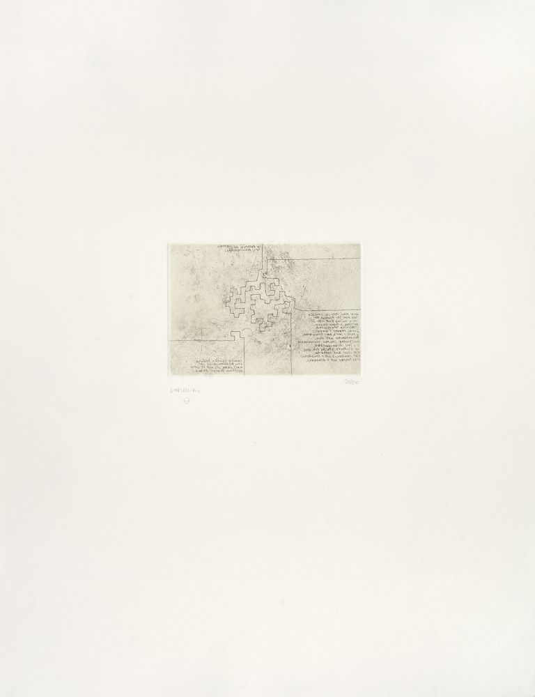 Гравюра Chillida - Hommage à Rosalia de Castro 