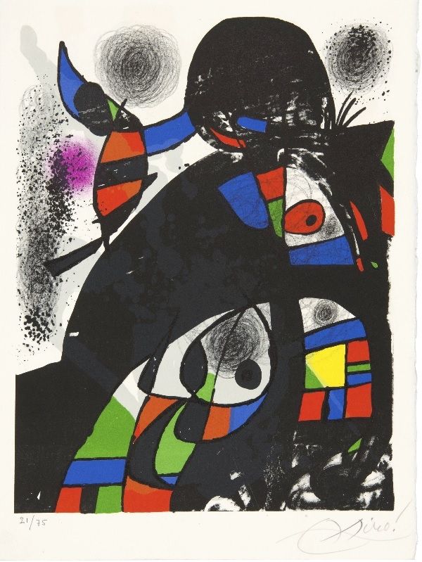 Литография Miró - Hommage à San Lazzaro