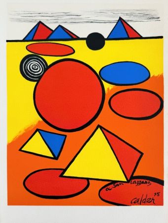 Литография Calder - Hommage à San Lazzaro