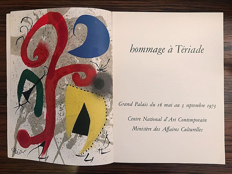 Иллюстрированная Книга Miró - Hommage à Teriade