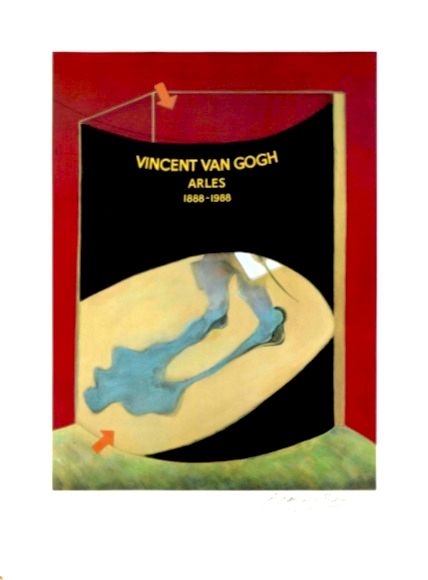 Литография Bacon - Hommage à Van Gogh