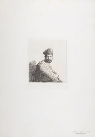 Фототипия Rembrandt - Homme au manteau brode