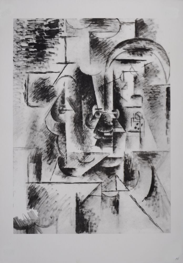 Литография Picasso (After) - Homme à la pipe, 1946