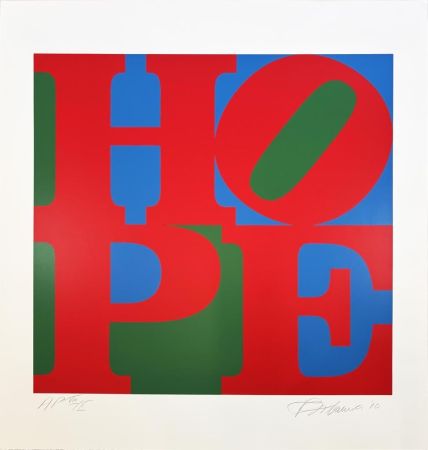 Сериграфия Indiana - Hope (Red, Blue, Green)