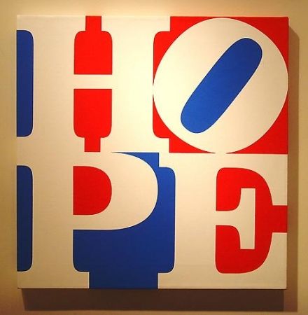 Сериграфия Indiana - HOPE  W/R/B