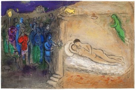 Литография Chagall - HYMÉNÉE (de la suite Daphnis et Chloé - 1961)
