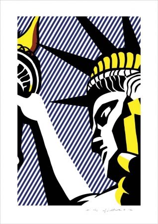 Литография Lichtenstein - I love liberty