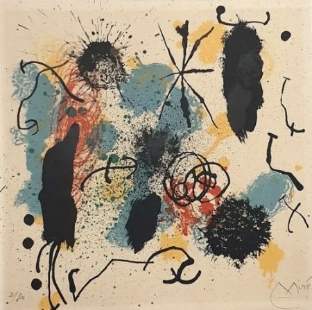 Литография Miró - I Work Like a Gardener
